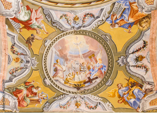 Ceiling of chapel in Saint Anton palace, Slovakia