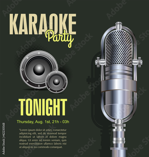 Karaoke party background
