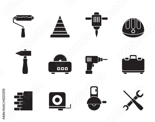 Silhouette Building and Construction Tools icons