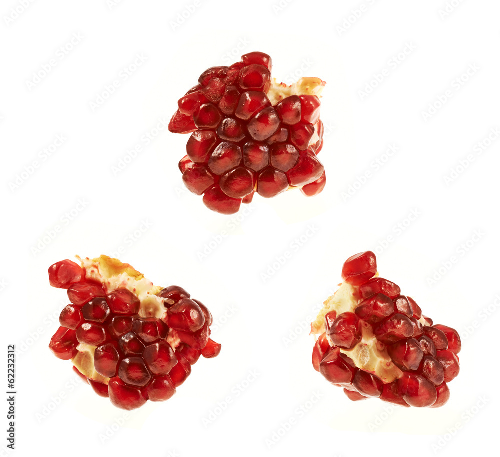 Pomegranate fruit's core pieces Pomegranate fruit's core pieces