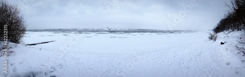 Winter landscape. Panorama.