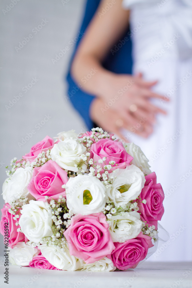 Groom and bride together. Wedding couple.