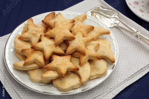 Shortbread cookies with sugar