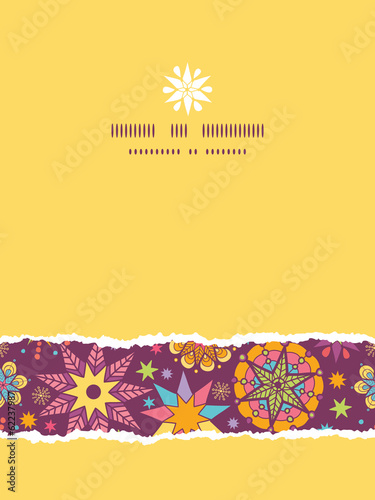 vector colorful stars vertical seamless pattern background