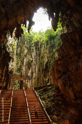 Canvas Print inside the batu cave