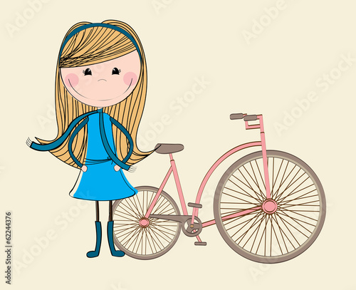 bike girl design