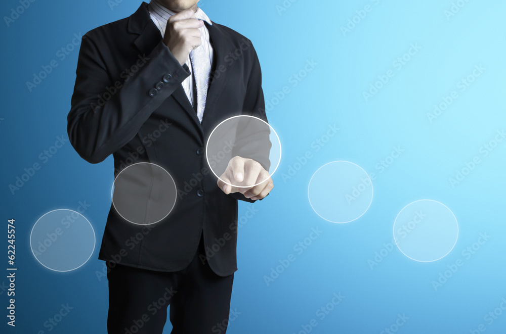 pushing touch screen interface pushing touch screen interface