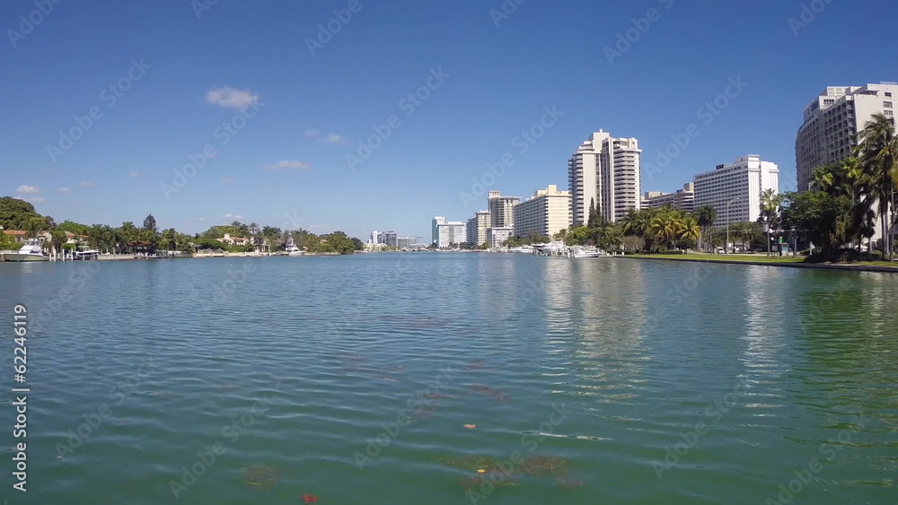 Low flight over water