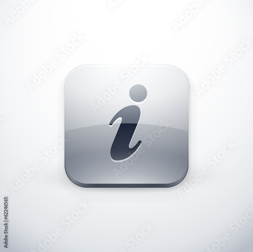 icône bouton internet information