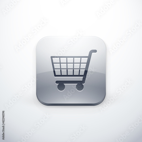 icône bouton internet achat panier