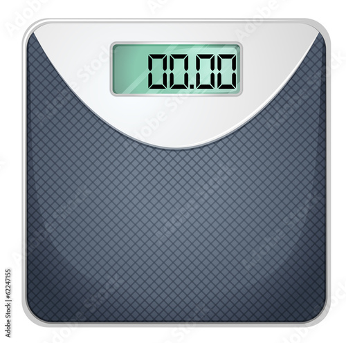 A bathroom scale