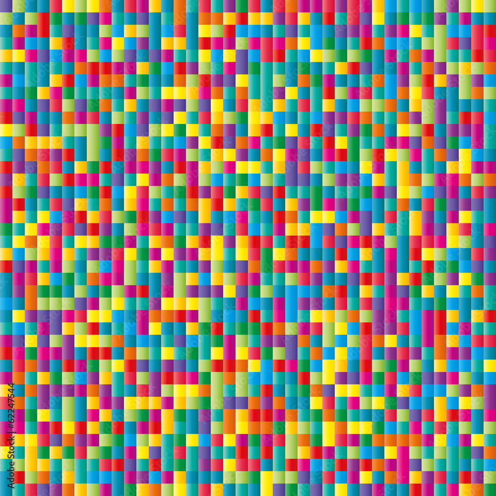 Paper Confetti Color Mosaic Background. Seamless Pattern.