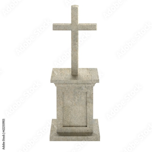 realistic 3d render of grave