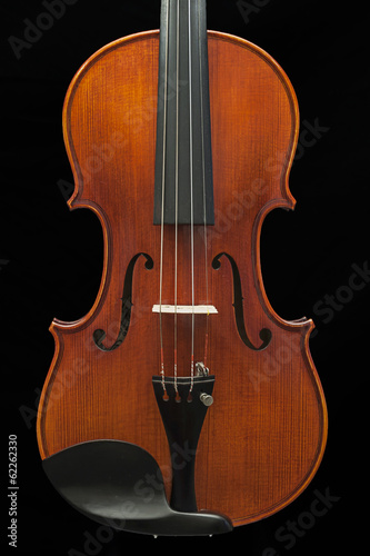 front of the violin