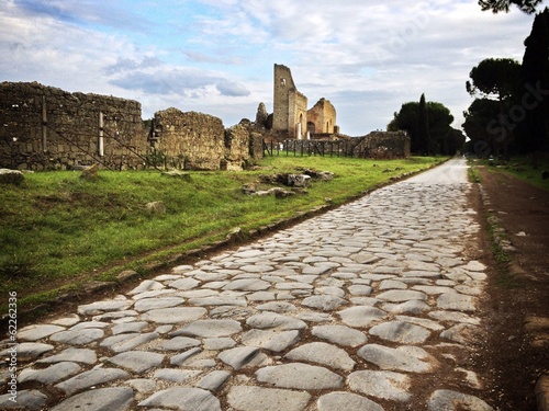 Schilderij op canvas Rome italy via Appia antica