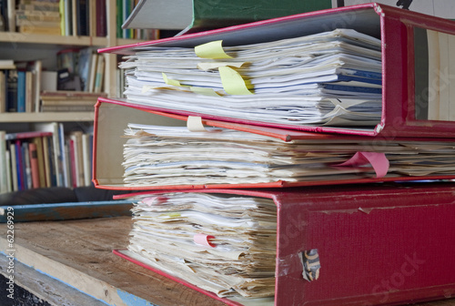 Quadro su tela file folders