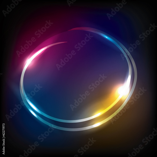 circle neon background