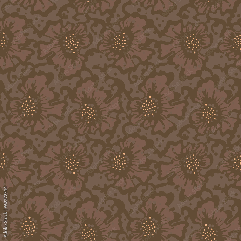 brown floral pattern brown floral pattern