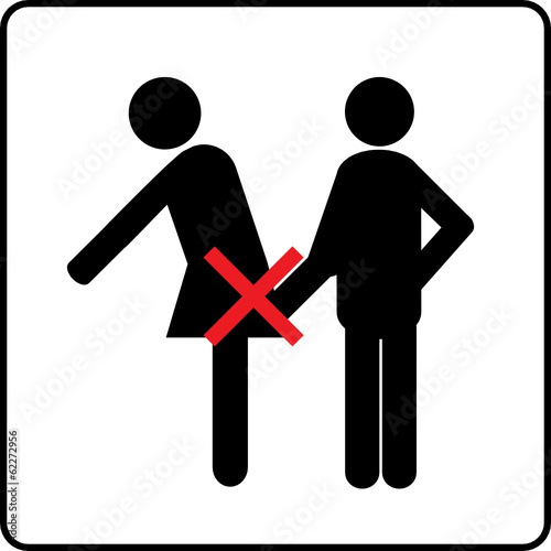 do not touching ass