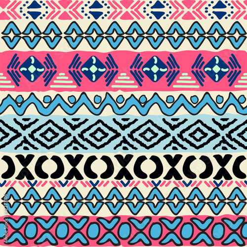 seamless pattern in aztec style