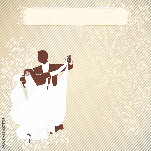 vector vintage background with a pair
