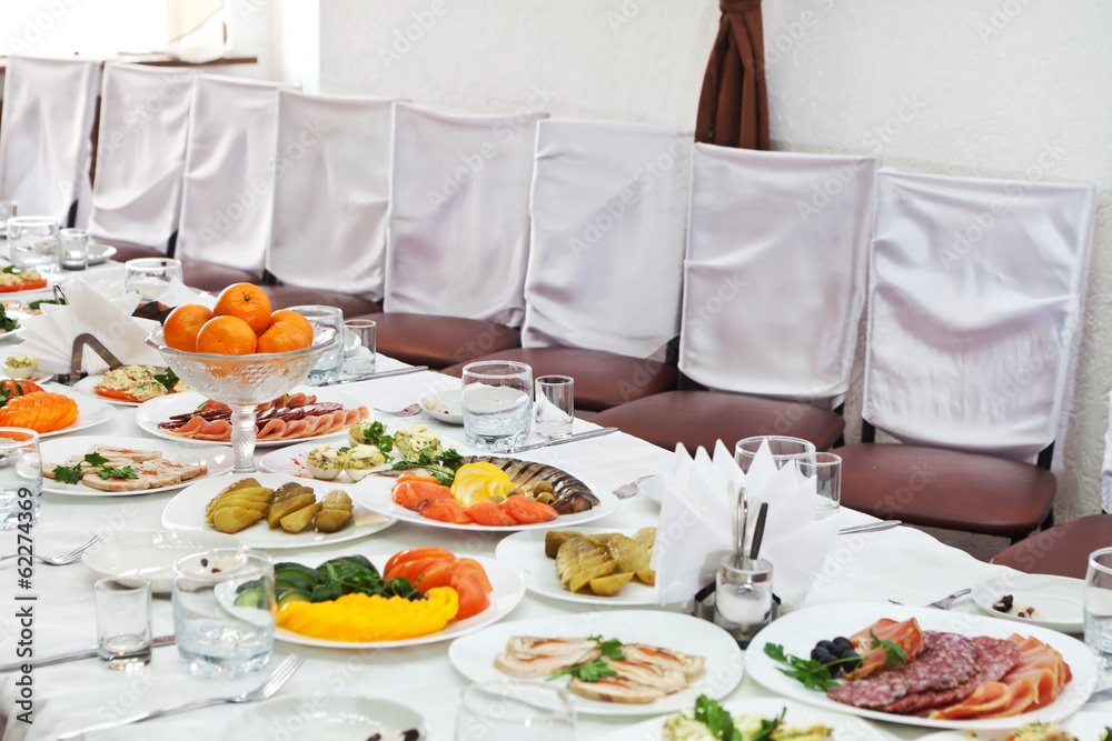 Fototapeta premium Wedding table setting