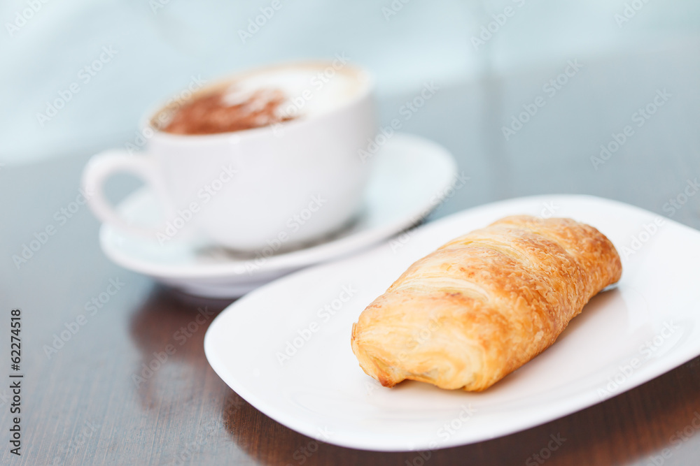 coffee with puff pastry