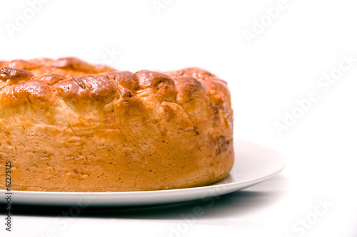 Side detail of a traditional easter bread