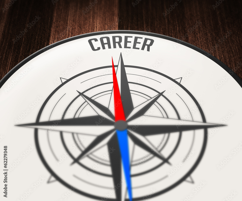 Career Word Indicated by Compass