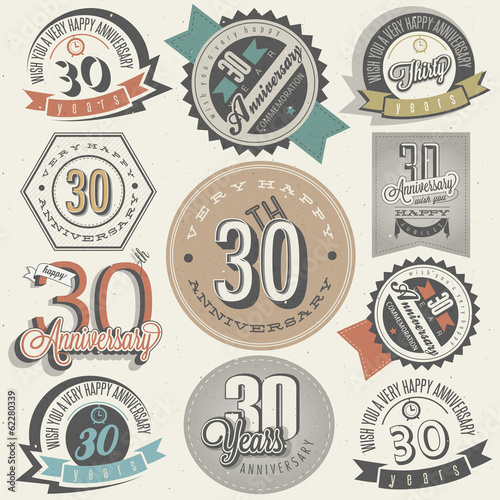 Vintage style 30 anniversary collection
