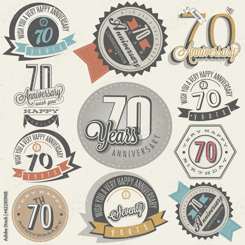 Vintage style Seventy anniversary collection