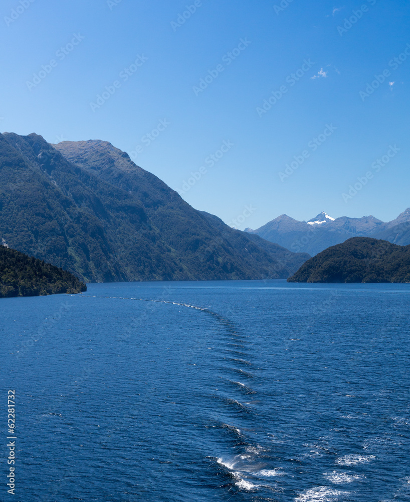 Fjord of Doubtful Sound in New Zealand Fjord of Doubtful Sound in New Zealand