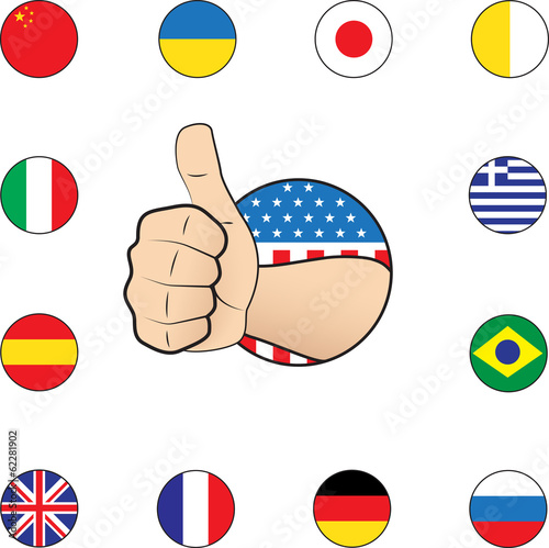 Thumb up nations