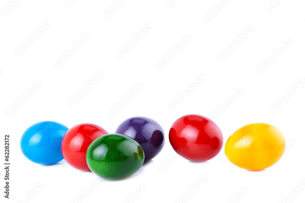 Easter Eggs Isolated on White Easter Eggs Isolated on White