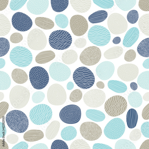 Cute seamless pattern with stown.