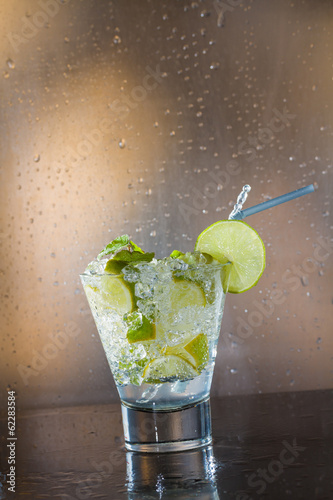 Mojito cocktail at the club