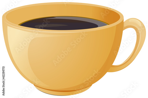 A cup of brewed coffee