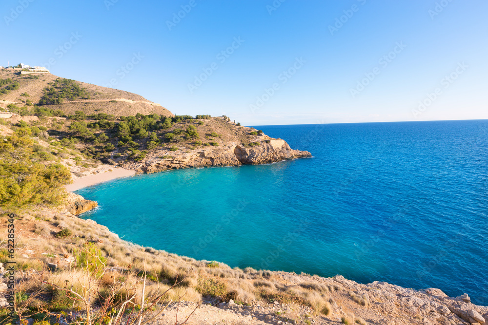 Benidorm Alicante cala Ti Ximo beach Mediterranean Spain