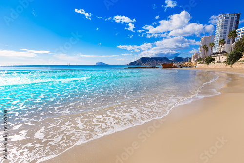Calpe playa Cantal Roig beach near Penon Ifach Alicante photo