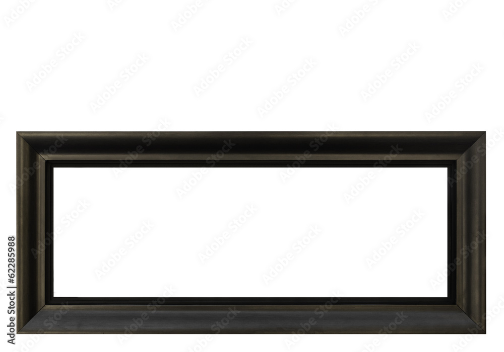 Obraz premium High Resolution Empty Frame Isolated on White Background