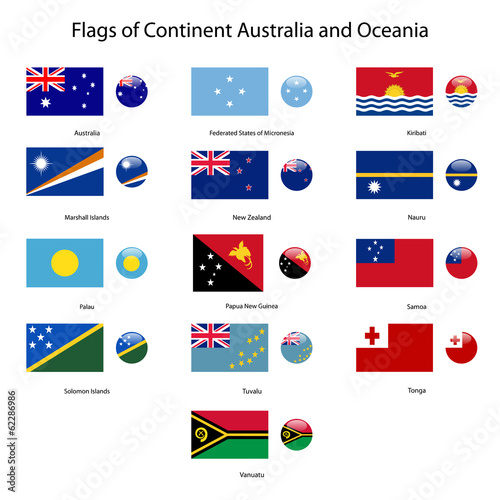 Free Download flags of continent australia and oceania - GFXLoad