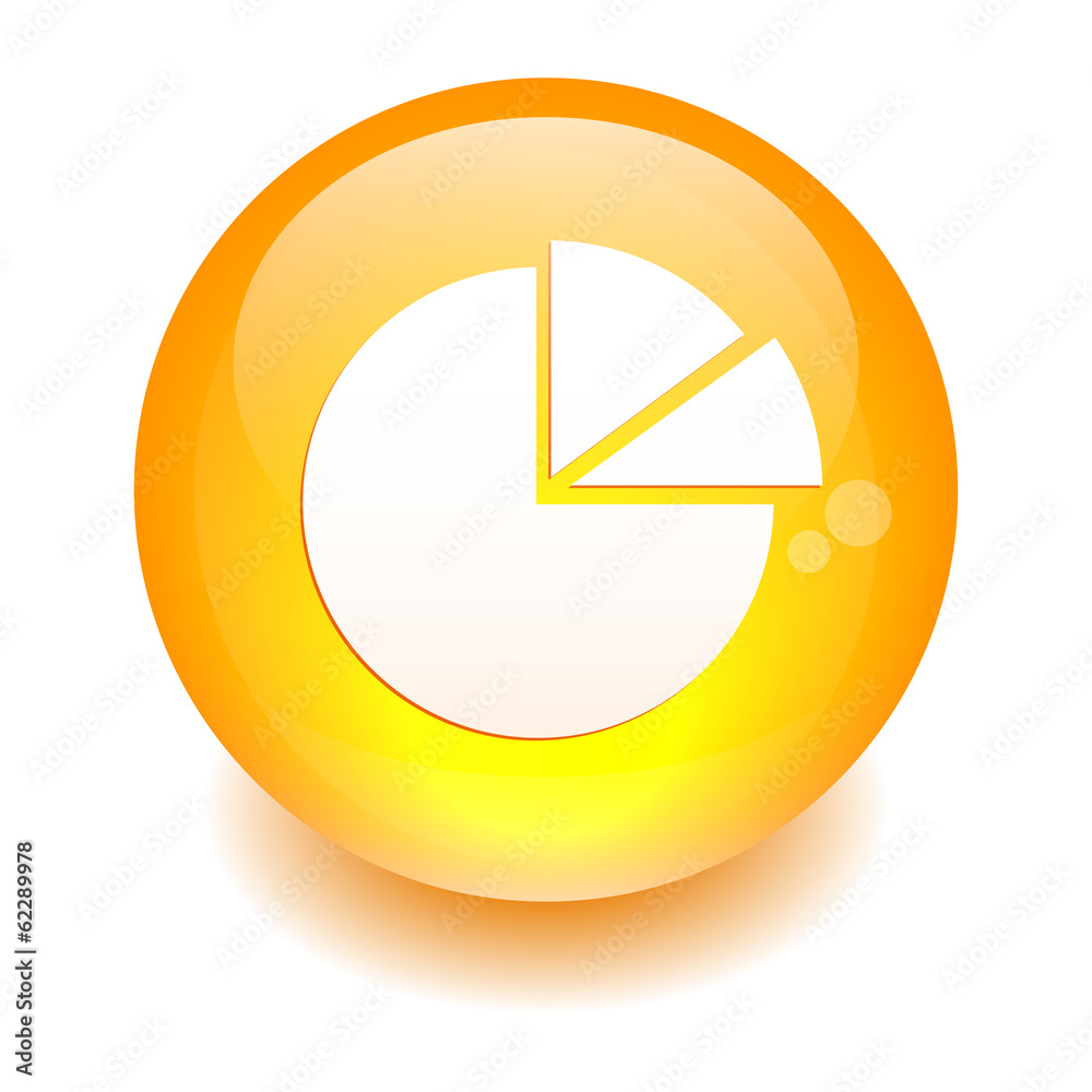 bouton internet graphique icon diagramme orange bouton internet graphique icon diagramme orange