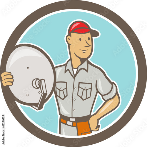 Cable TV Installer Guy Standing