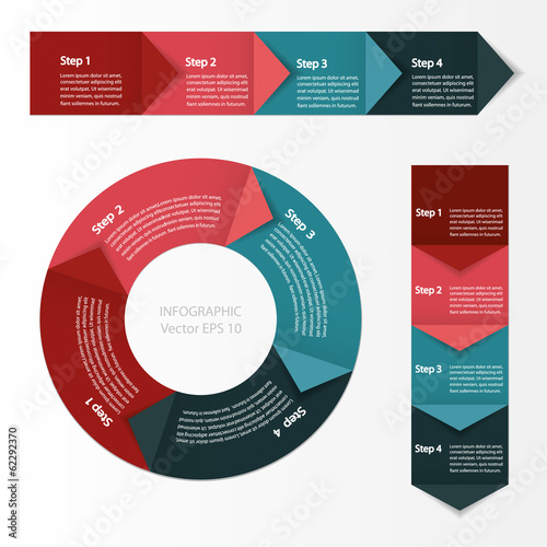 Process chart module. Infographics.