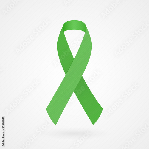 Green awareness ribbon