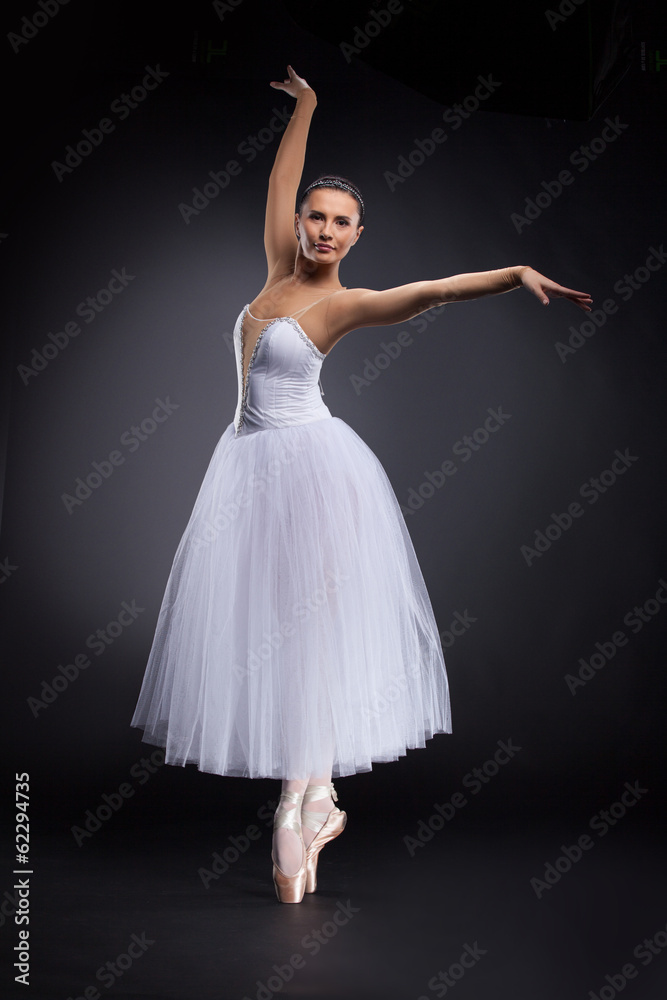 beautiful young ballet dancer on black. beautiful young ballet dancer on black.