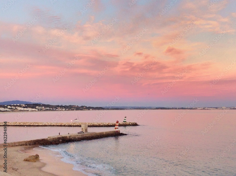 Harbor entrance in Lagos, Algarve, Portugal