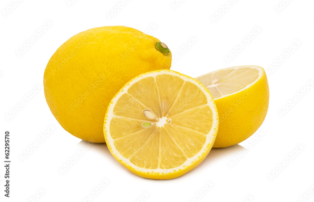 Fresh lemon isolated on white background Fresh lemon isolated on white background
