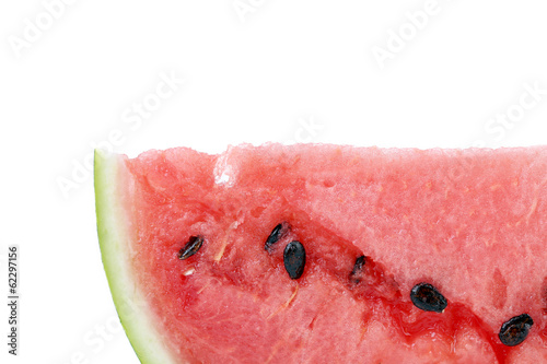 Half of watermelon slice.