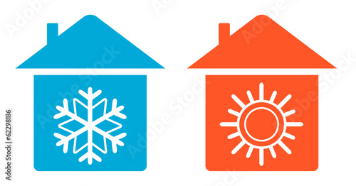 set warm and cold in home icon